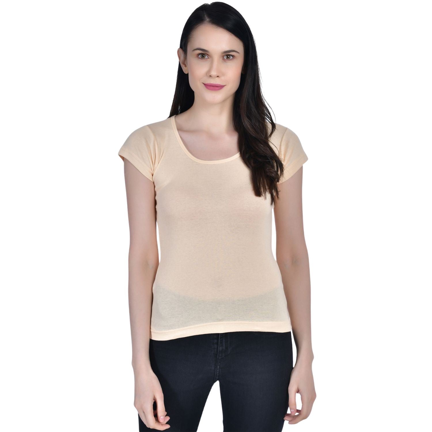 Women's Cotton Cap Sleeve Camisole Slip Spaghetti Pack-2