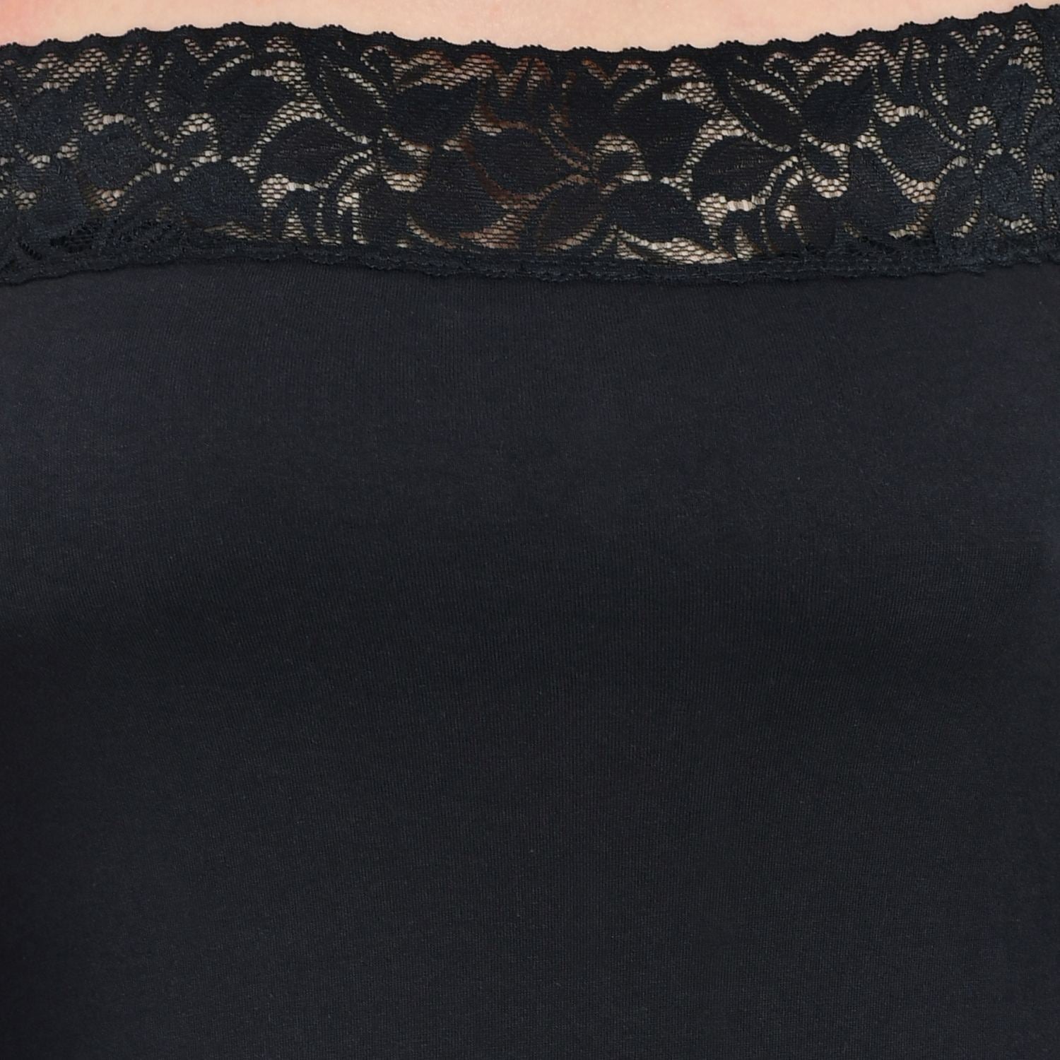 Women's Cotton Adjustable Strap Lace Spaghetti Slip Camisole Pack of 3