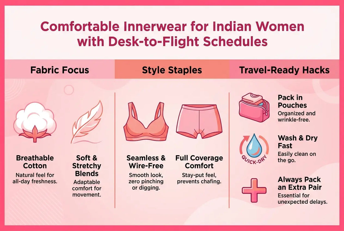 comfortable-innerwear-indian-women-travel-schedule