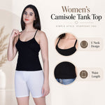 Aimly Women's Padded Short Cotton Camisole | Adjustable Spaghetti Strap Innerwear Vest | Soft Comfortable Everyday Wear Undershirt for Women | Lightweight cotton tank top | Breathable Daily Use Inner Slip Vest | Casual Solid Basic Tank Top