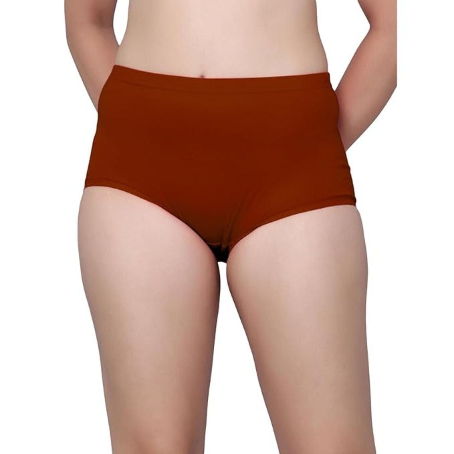 Women's Cotton Boy Short Panties Combo of 3 Maroon_Rani_Wine