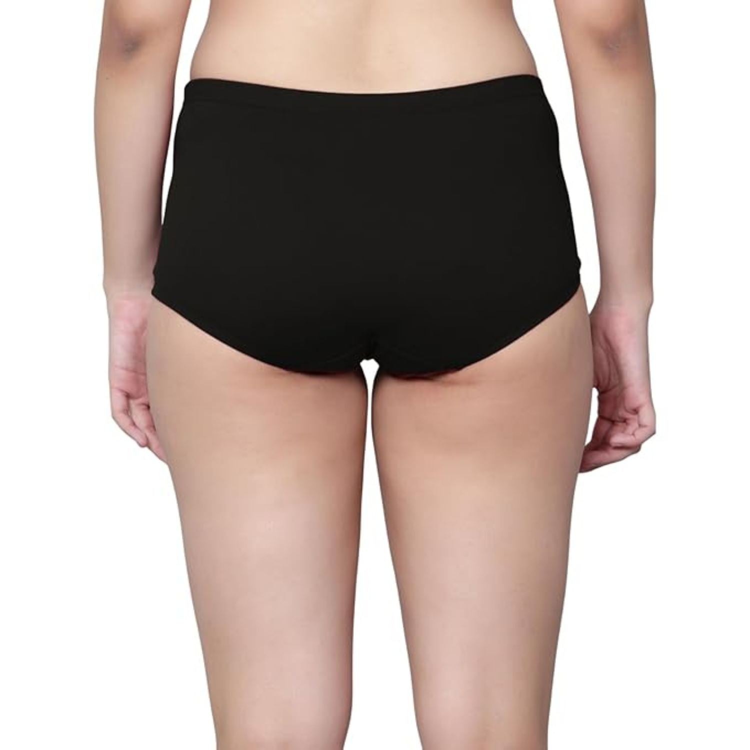 Women's Cotton Boy Short Panties Combo of 3 Maroon_Rani_Wine