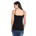 Aimly Women's Cotton Sleeveless Adjustable Strap Camisole Slip Spaghetti - Pack of 3