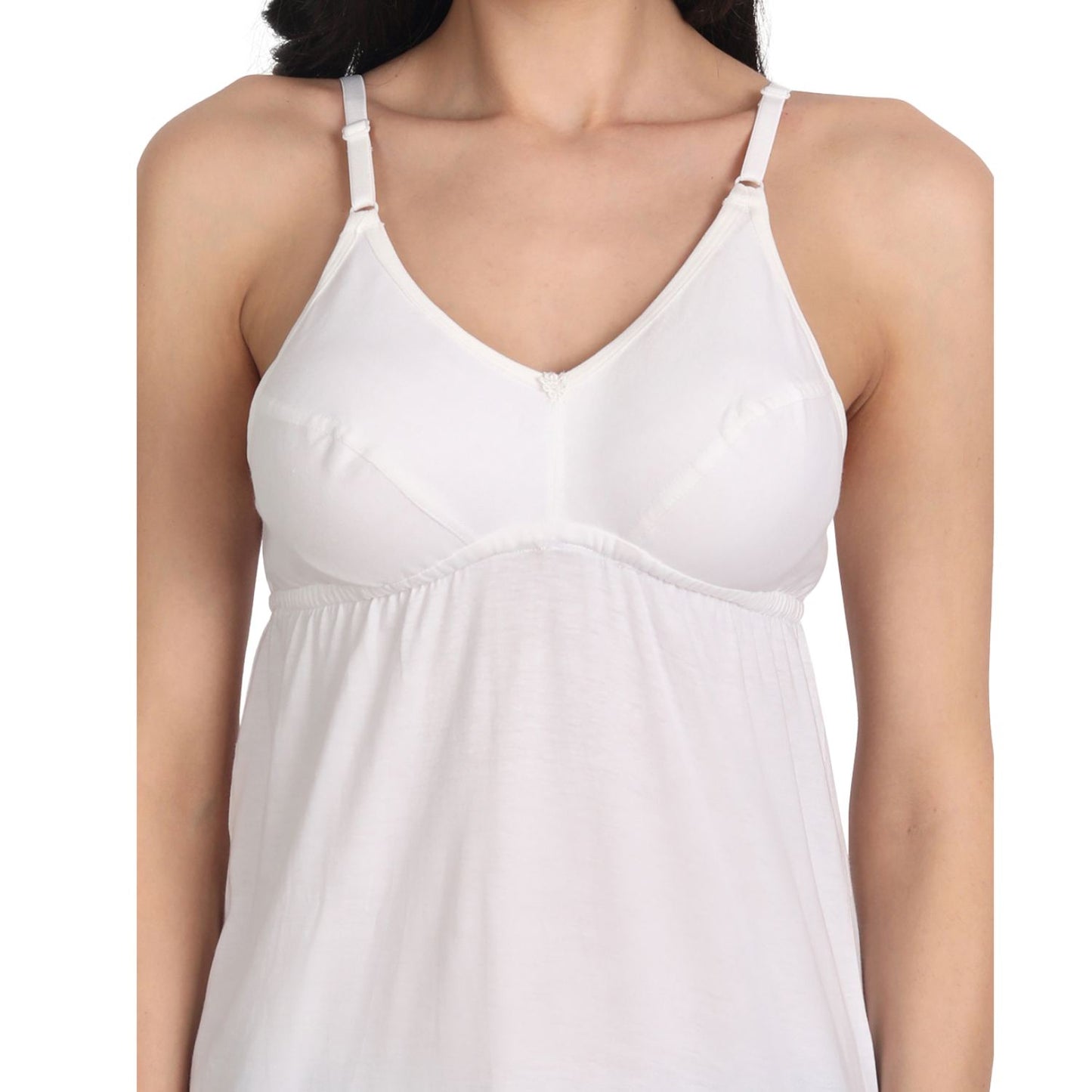 Women’s Cotton Spaghetti Strap Camisole Tops | Soft Stretchable Sleeveless Slips for Layering, Innerwear & Daily Wear 2 black 1 white pack of-3