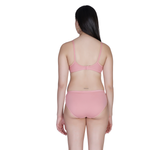Aimly Women's Cotton Bra Panty Set – Non-Padded, Wire-Free Bra with Adjustable Straps, Mid Coverage
