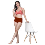 Women's Cotton Boy Short Panties Combo of 3 Maroon_Rani_Wine
