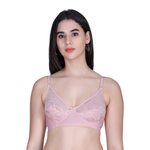 Aimly Women’s Lace Non-Padded Wireless Bra | Full Coverage Comfort Bra with Adjustable Straps | Soft Everyday Supportive Lingerie for Women (Pack 1)
