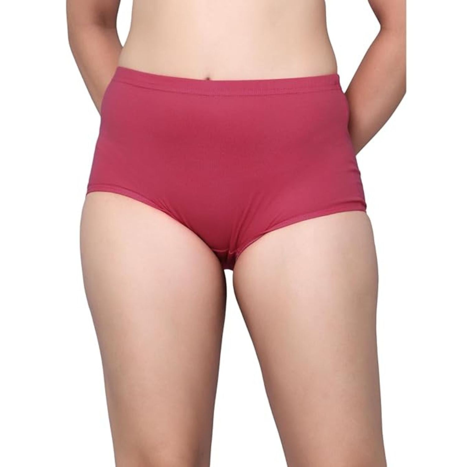 Women's Cotton Boy Short Panties Combo of 3 Gajri_Pink_T_Blue