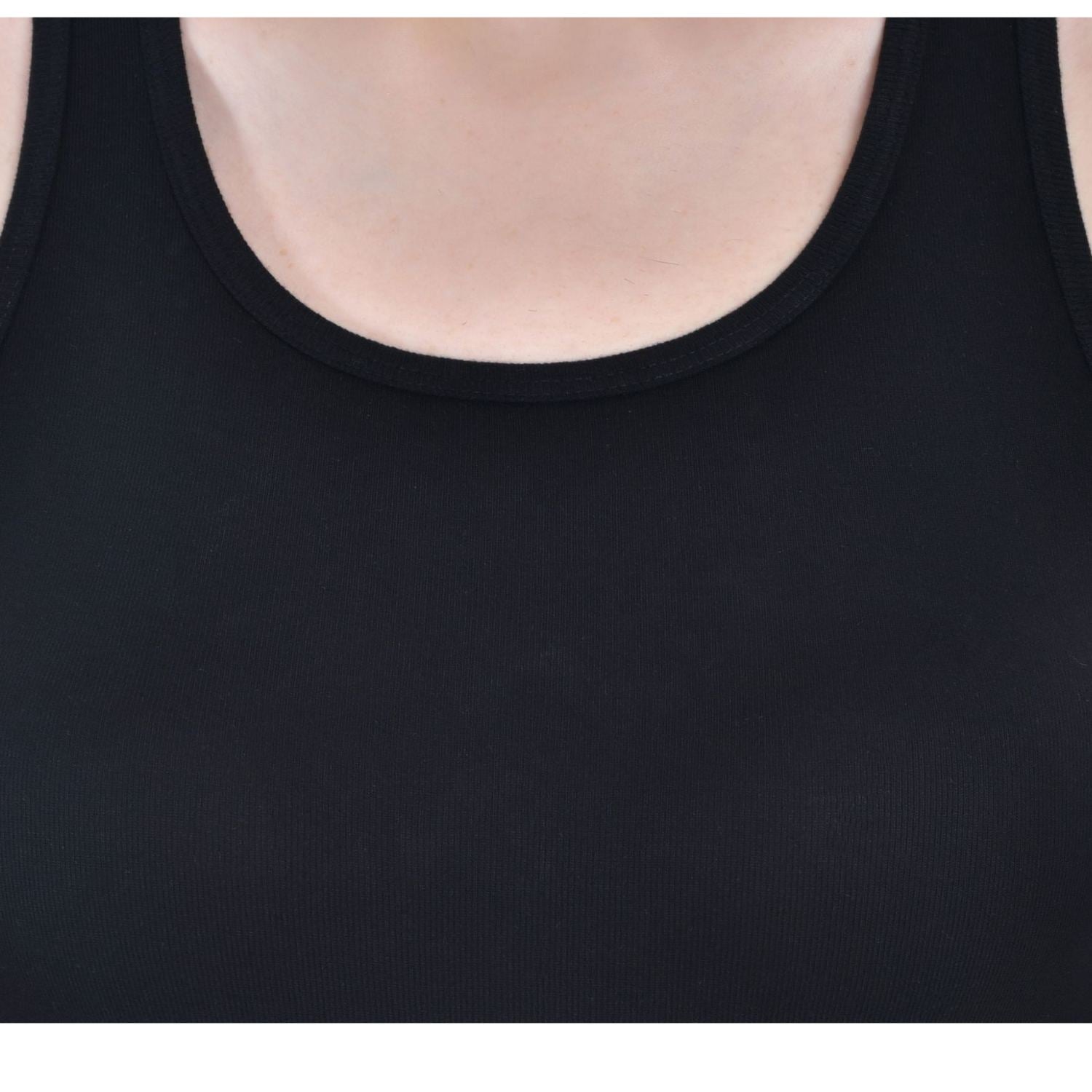 Women's Regular Fit Wide Strap Sleeveless Cotton Camisole Slip Spaghetti beige and black Combo pack of 2