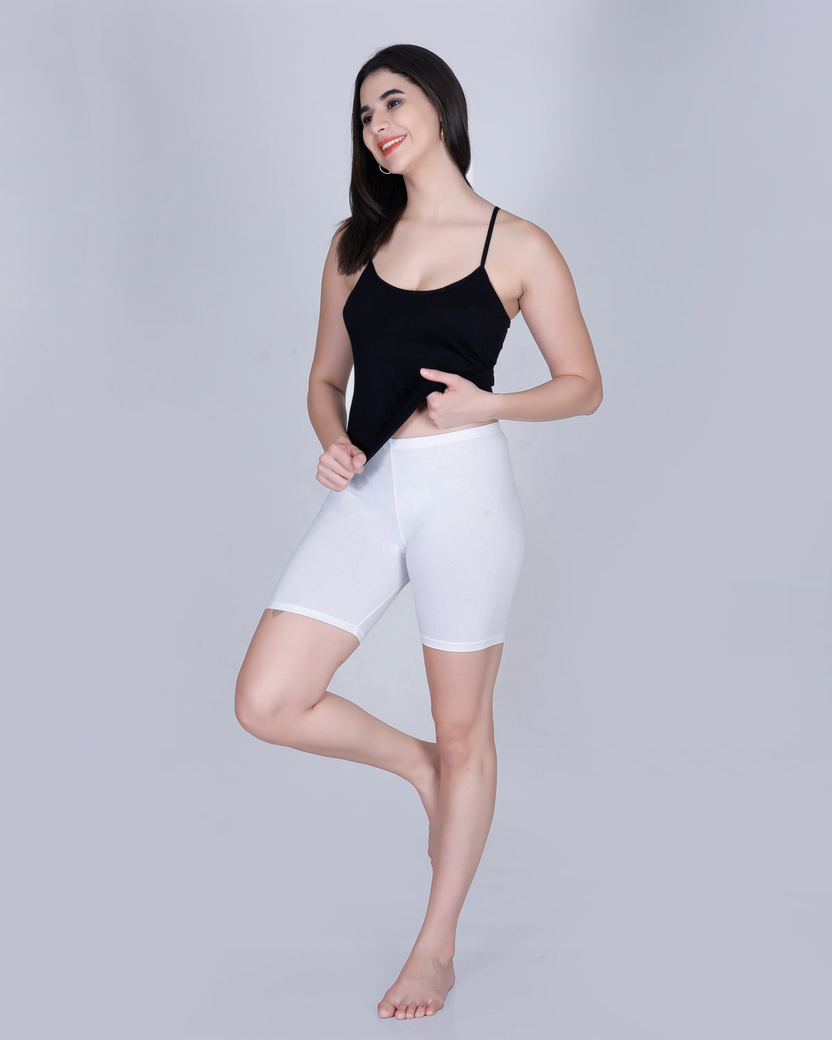 Aimly Women's Padded Short Cotton Camisole | Adjustable Spaghetti Strap Innerwear Vest | Soft Comfortable Everyday Wear Undershirt for Women | Lightweight cotton tank top | Breathable Daily Use Inner Slip Vest | Casual Solid Basic Tank Top