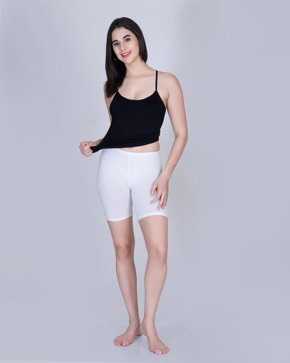 Aimly Women's Padded Short Cotton Camisole | Adjustable Spaghetti Strap Innerwear Vest | Soft Comfortable Everyday Wear Undershirt for Women | Lightweight cotton tank top | Breathable Daily Use Inner Slip Vest | Casual Solid Basic Tank Top