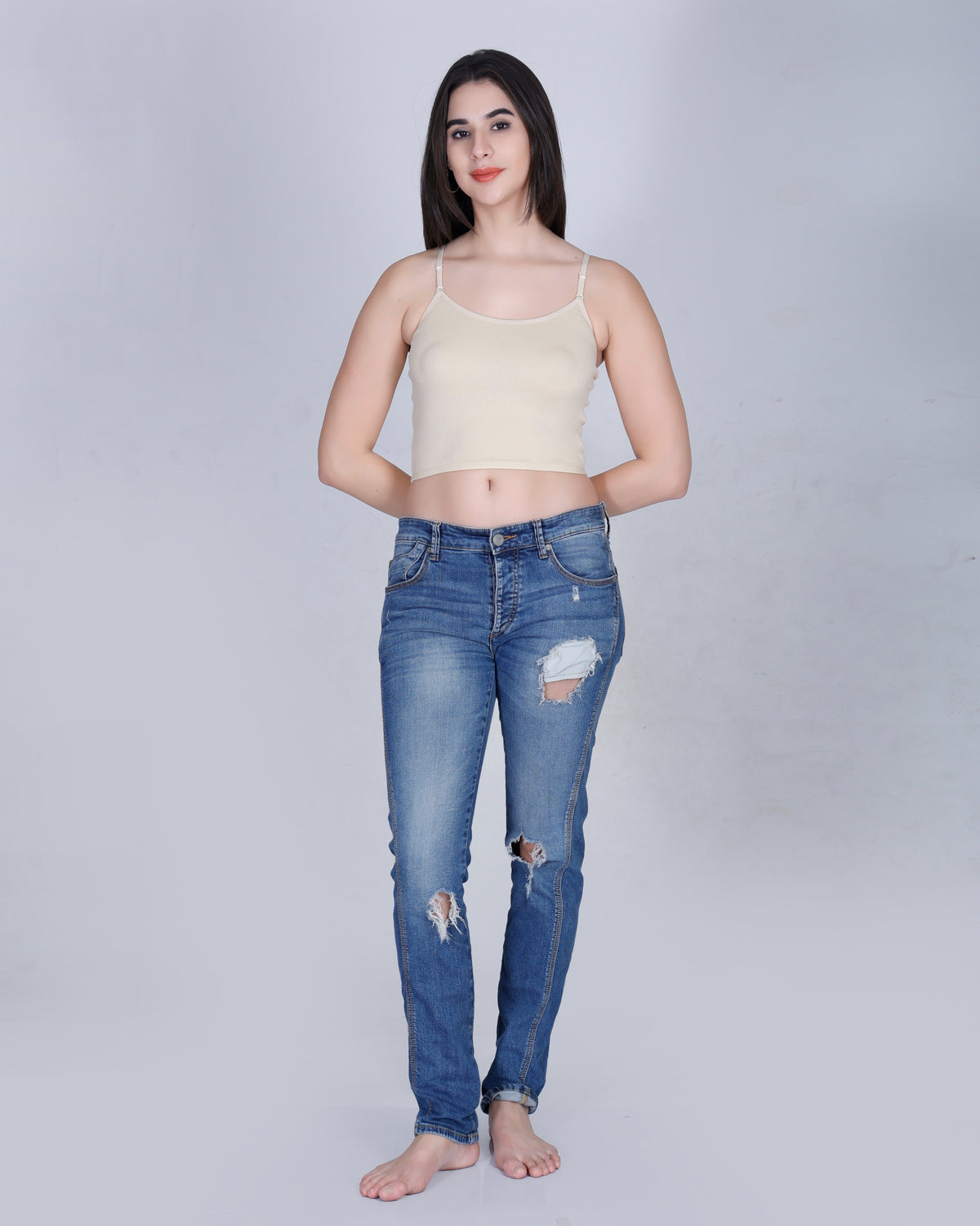 Aimly Women’s Cotton Adjustable Strap Non Padded Cami Bra | Soft Breathable Comfort Moisture Wicking Wire free Crop Top Innerwear for Casual Outfits, Office, College, Travel & Everyday Comfort | Seamless Daily Wear Supportive Bra for Girls & Women