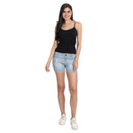 Aimly Women's Cotton Sleeveless Adjustable Strap Spaghetti 2 BEIGE 1 BLACK- Pack of 3