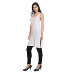 Women's Cotton Sleeveless Long Kurti Camisole Slip Spaghetti P2
