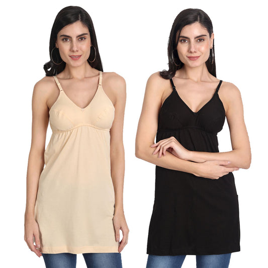 Women_s_Regular_Fit_Wide_Strap_Sleeveless_Cotton_Camisole_Slip_Spaghetti_1-Begie_1-Black_Combo_pack_of_2