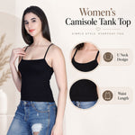 Aimly Women’s Cotton Camisole | Sleeveless Spaghetti Strap Innerwear Vest | Soft Breathable Lightweight Daily Wear Sleepwear Camisole with Slim Straps | Casual Solid Basic Tank Top for Girls & Women | Comfortable Everyday Innerwear | Undershirt Vest