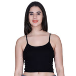 Aimly Women’s Cotton Adjustable Strap Non Padded Cami Bra | Soft Breathable Comfort Moisture Wicking Wire free Crop Top Innerwear for Casual Outfits, Office, College, Travel & Everyday Comfort | Seamless Daily Wear Supportive Bra for Girls & Women