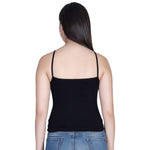 Aimly Women’s Cotton Camisole | Sleeveless Spaghetti Strap Innerwear Vest | Soft Breathable Lightweight Daily Wear Sleepwear Camisole with Slim Straps | Casual Solid Basic Tank Top for Girls & Women | Comfortable Everyday Innerwear | Undershirt Vest