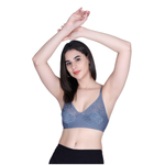Aimly Women’s Lace Non-Padded Wireless Bra | Full Coverage Comfort Bra with Adjustable Straps | Soft Everyday Supportive Lingerie for Women (Pack 1)