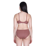 Aimly Women's Cotton Bra Panty Set – Non-Padded, Wire-Free Bra with Adjustable Straps, Mid Coverage