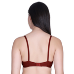 Aimly Women’s Lace Non-Padded Wireless Bra | Full Coverage Comfort Bra with Adjustable Straps | Soft Everyday Supportive Lingerie for Women (Pack 1)