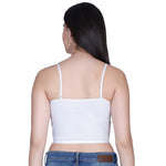 Aimly Women’s Cotton Adjustable Strap Non Padded Cami Bra | Soft Breathable Comfort Moisture Wicking Wire free Crop Top Innerwear for Casual Outfits, Office, College, Travel & Everyday Comfort | Seamless Daily Wear Supportive Bra for Girls & Women