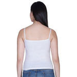 Aimly Women’s Cotton Camisole | Sleeveless Spaghetti Strap Innerwear Vest | Soft Breathable Lightweight Daily Wear Sleepwear Camisole with Slim Straps | Casual Solid Basic Tank Top for Girls & Women | Comfortable Everyday Innerwear | Undershirt Vest