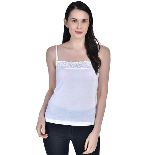 Buy Aimly Women's Cotton Camisole Slip Beige S at