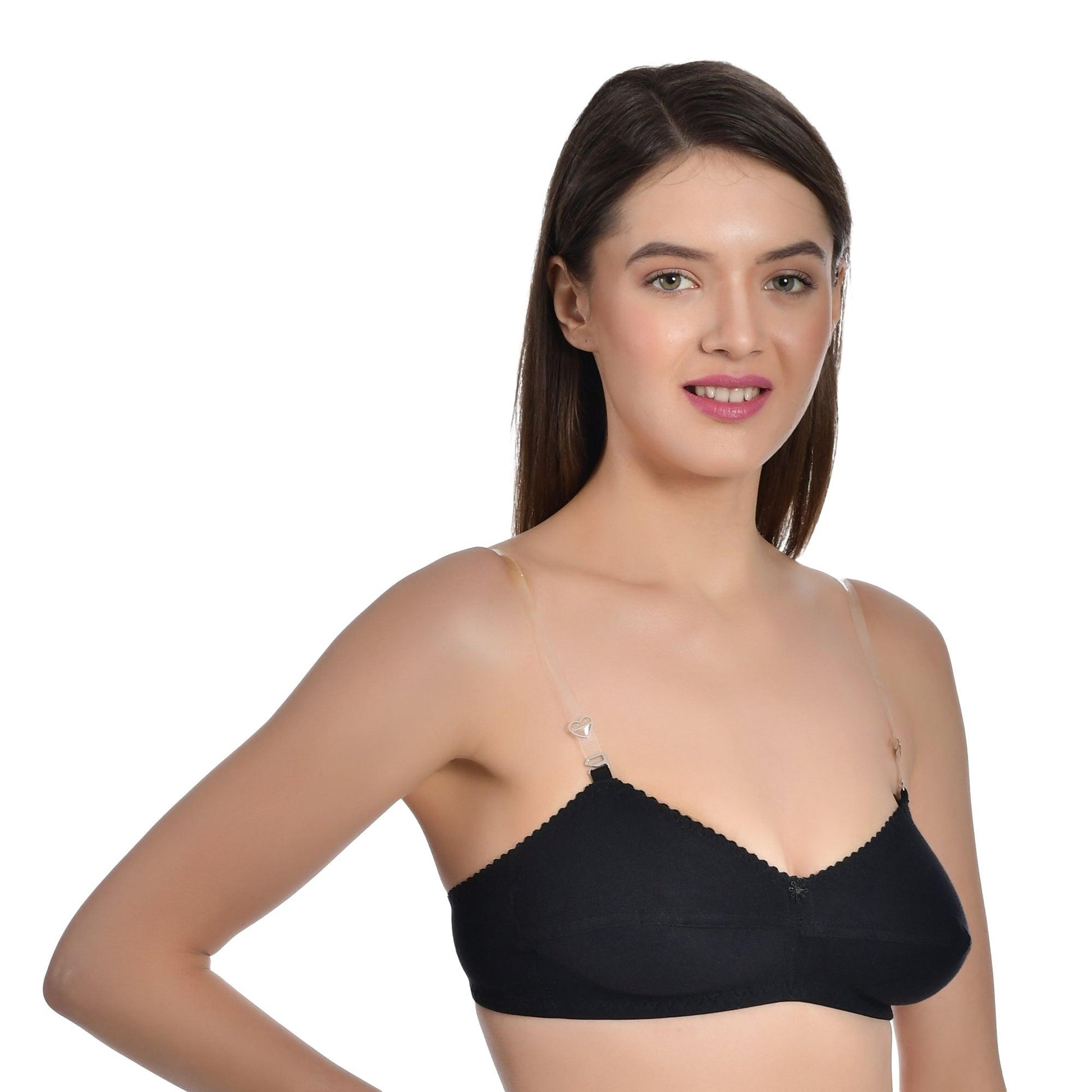 Cotton Plain Ladies Strapless Bras, For Inner Wear, Size: 30-40 at Rs  75/piece in Ahmedabad