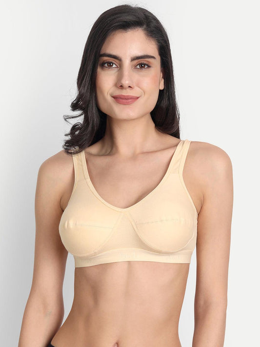 Buy Aimly Women's Cotton Non-Padded Non-Wired Low Coverage Regular Bra  Black 34B Online at Best Prices in India - JioMart.