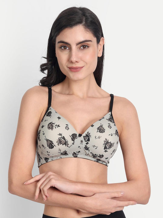 Buy Womens Flower Printed Padded Underwired Push up Bra Online In India At  Discounted Prices