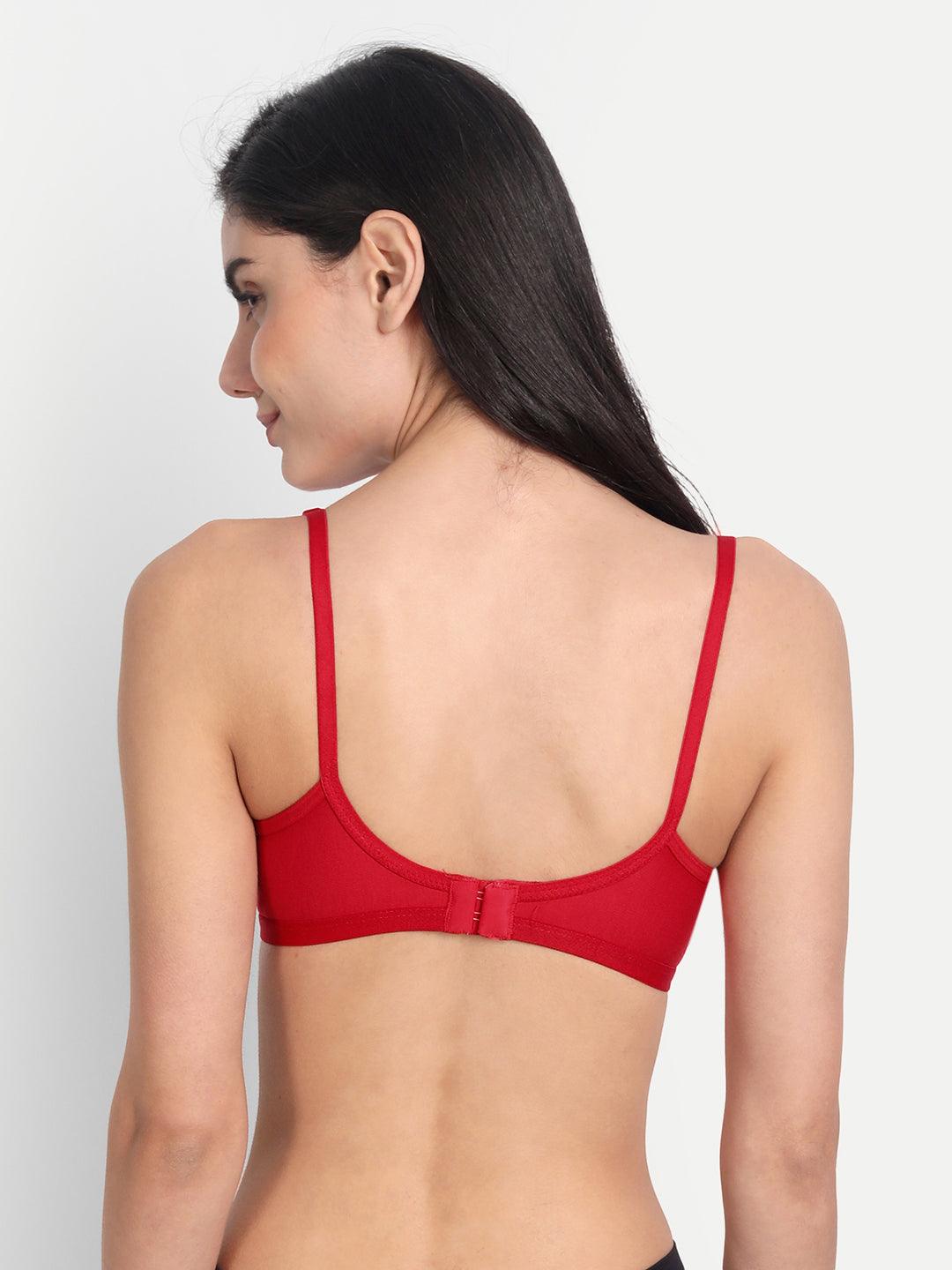 Cotton bras Women's Cotton Blend Seamless Non-Wired Adjustable Strap Bra -  Aimly –