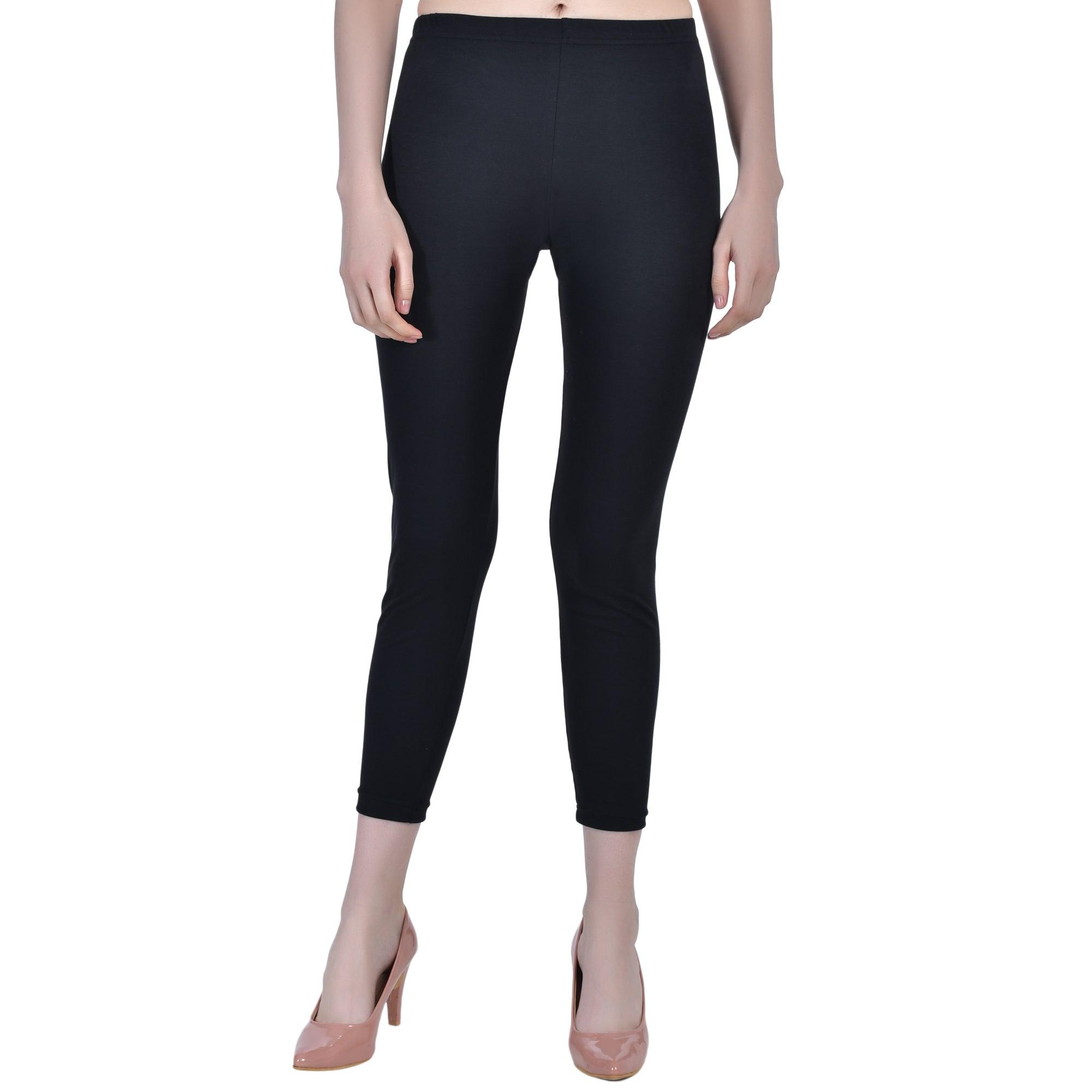 Peach Pink Chic | Women's Comfort In Cotton Ankle-Length Leggings